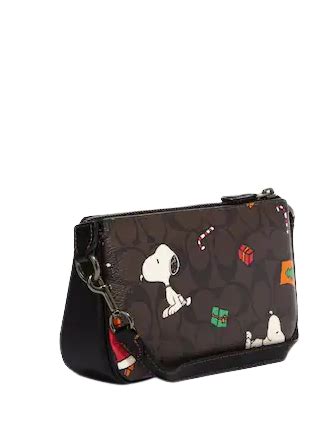 Michael Kors Snoopy Knolita In Signature Canvas Peanuts Purse